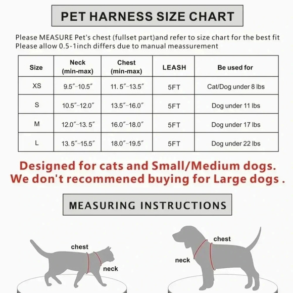 Pet Harness Set | 2 pack | Dog Cat Large Pink Black Leash TruksPet - Picture 8 of 8